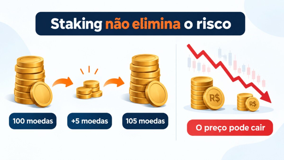 Staking não elimina o risco