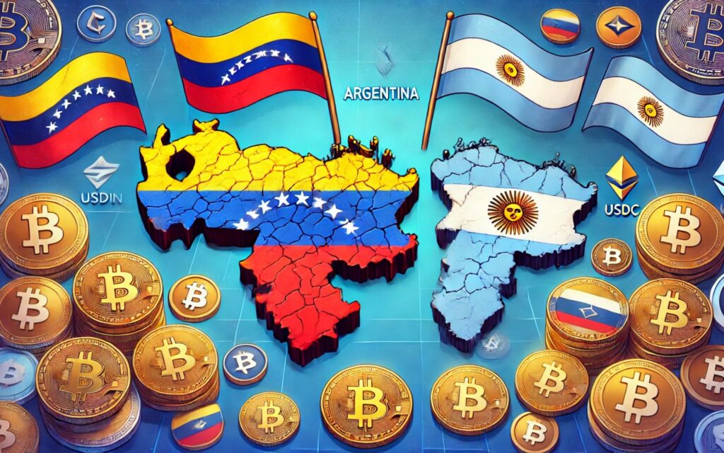 Venezuelanos e Argentinos Dependem Fortemente de Criptomoedas