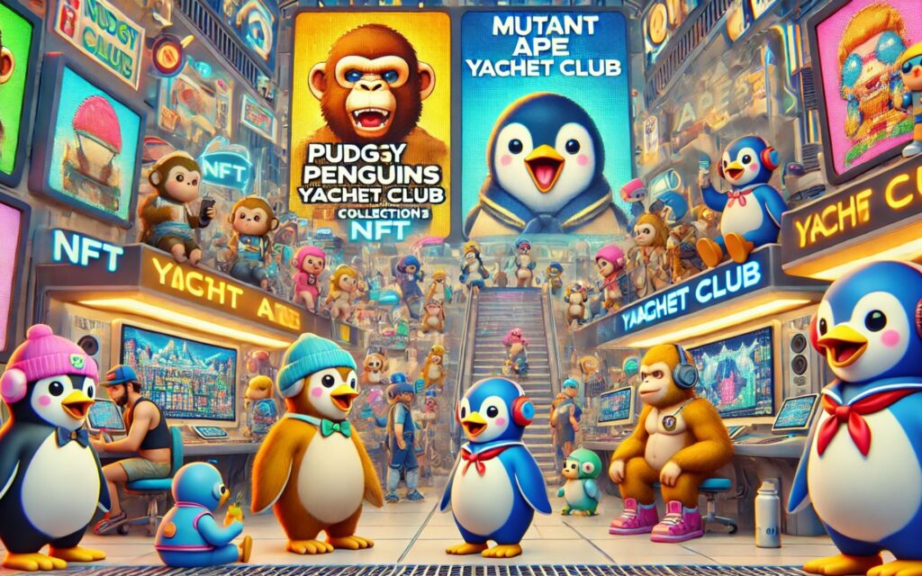 NFT em Um Dia: Pinguins Robustos e Macacos Mutantes