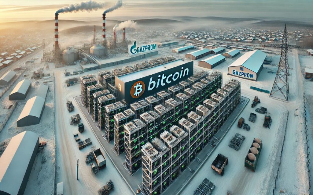 Gazprom avança na mineração de Bitcoin