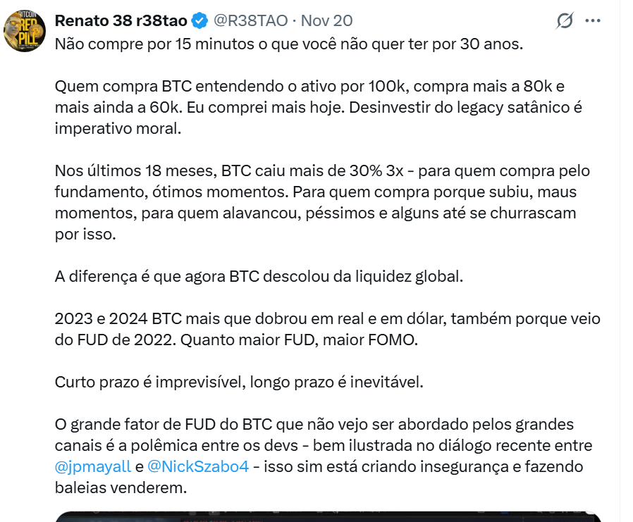 Tweet Feito Pelo renato no seu Twitter