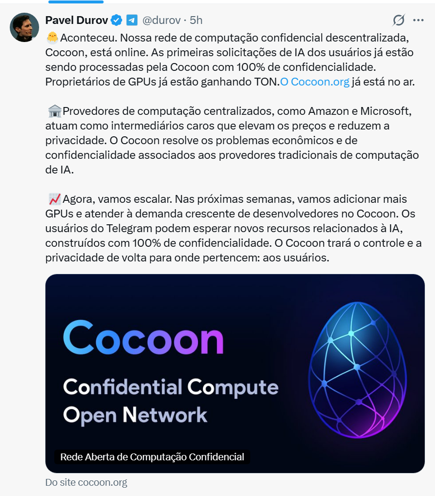 Tweet de pavel durov