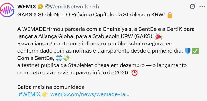 Wemade une forças com parceiros