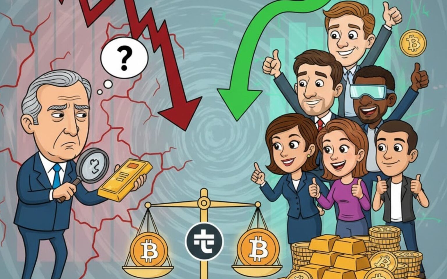 Por Que a Mistura de Ouro e Bitcoin da Tether Alarma a S&P, Mas Tranquiliza o Mercado de Criptomoedas? btc x ouro