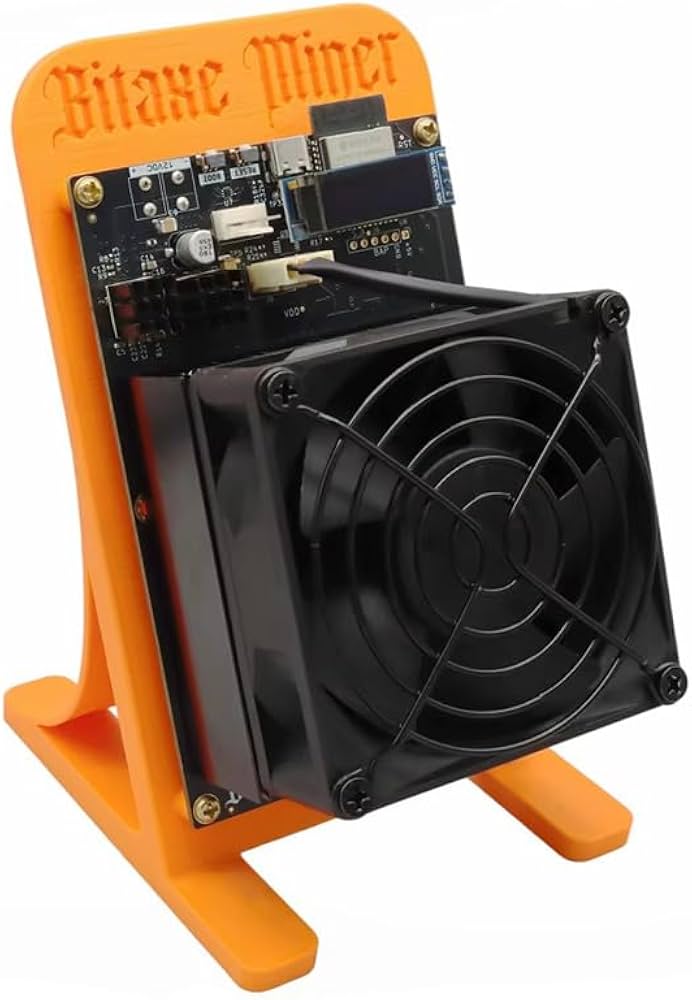 Foto de uma Bitaxe semelhante a do minerador sortudo