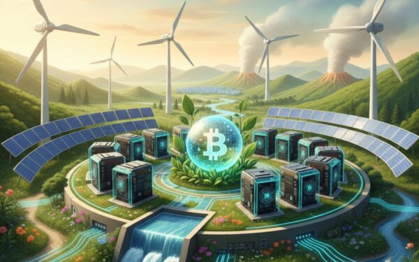 Mineração de Bitcoin Sustentável verde