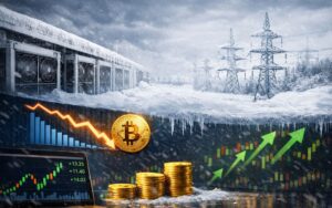 Ações de Mineradoras de Bitcoin Disparam com Queda do Hashrate nos EUA Durante Tempestade de Inverno