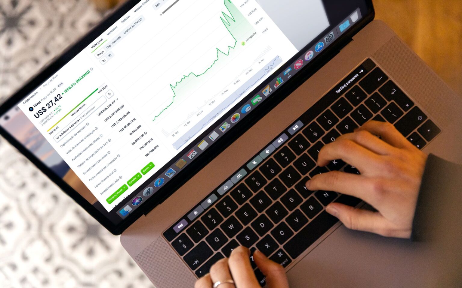 As 10 criptomoedas mais pesquisadas nas últimas horas