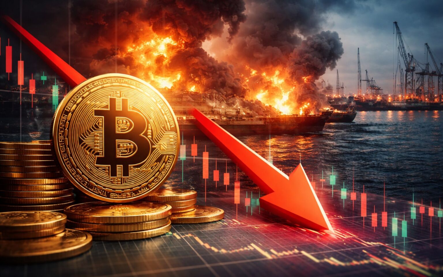 Bitcoin Cai Abaixo de US$ 78.000 após Explosões no Irã