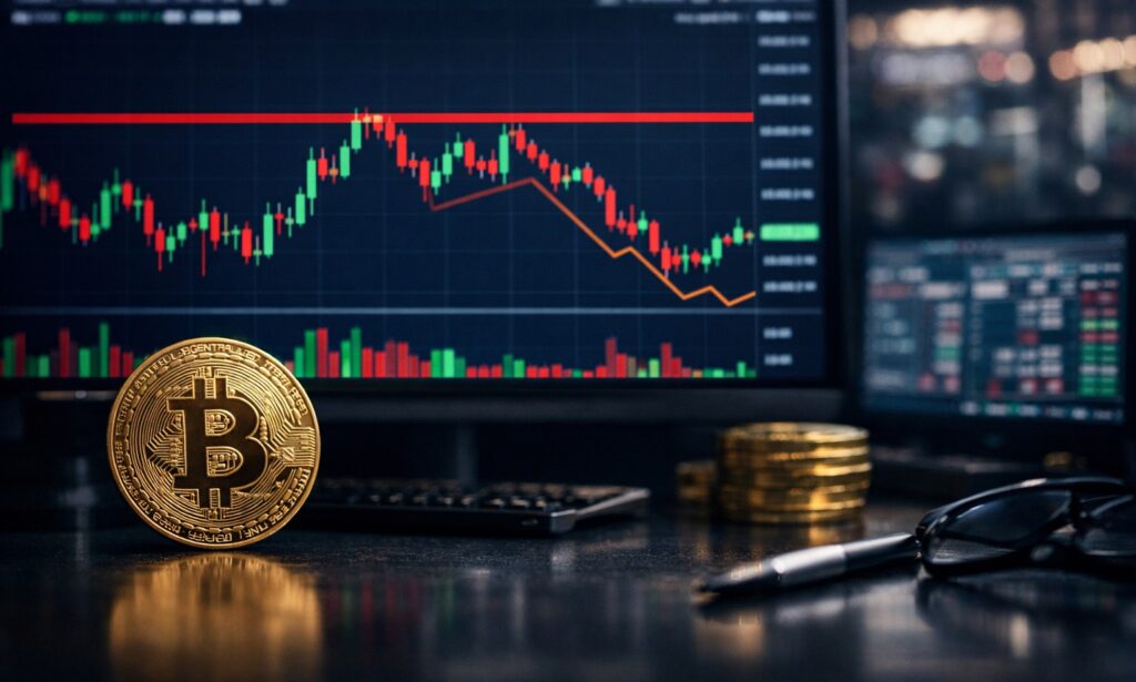 Após tentativa de alta, Bitcoin trava perto de resistência crítica e mercado reage