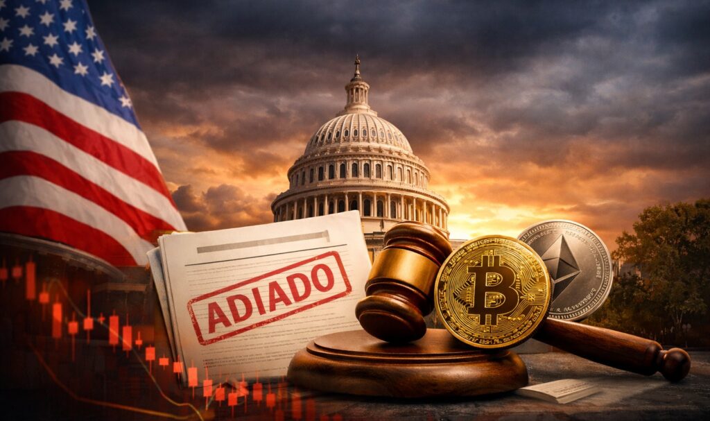 Projeto de lei que pode mudar o futuro das criptomoedas é adiado mais uma vez nos EUA