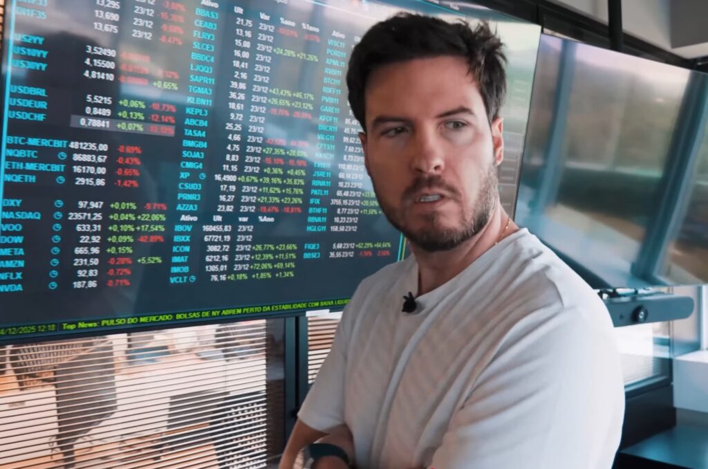 Primo Rico investe quase R$ 1 milhão em Bitcoin e alerta para possível crise econômica em 2026