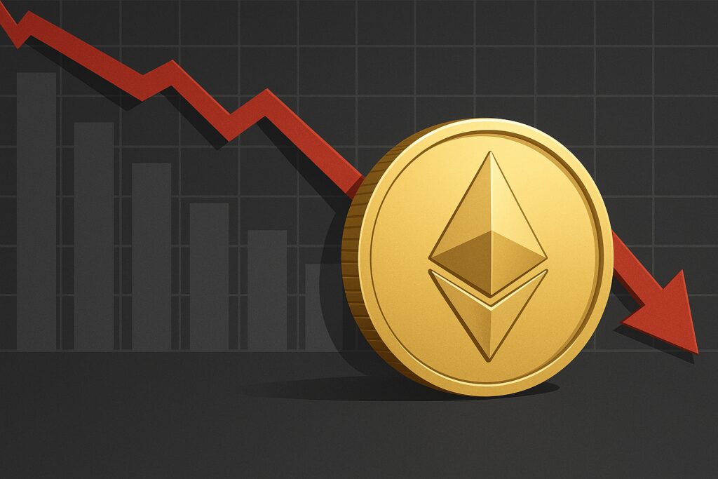 Ethereum registra sexto mês consecutivo em queda