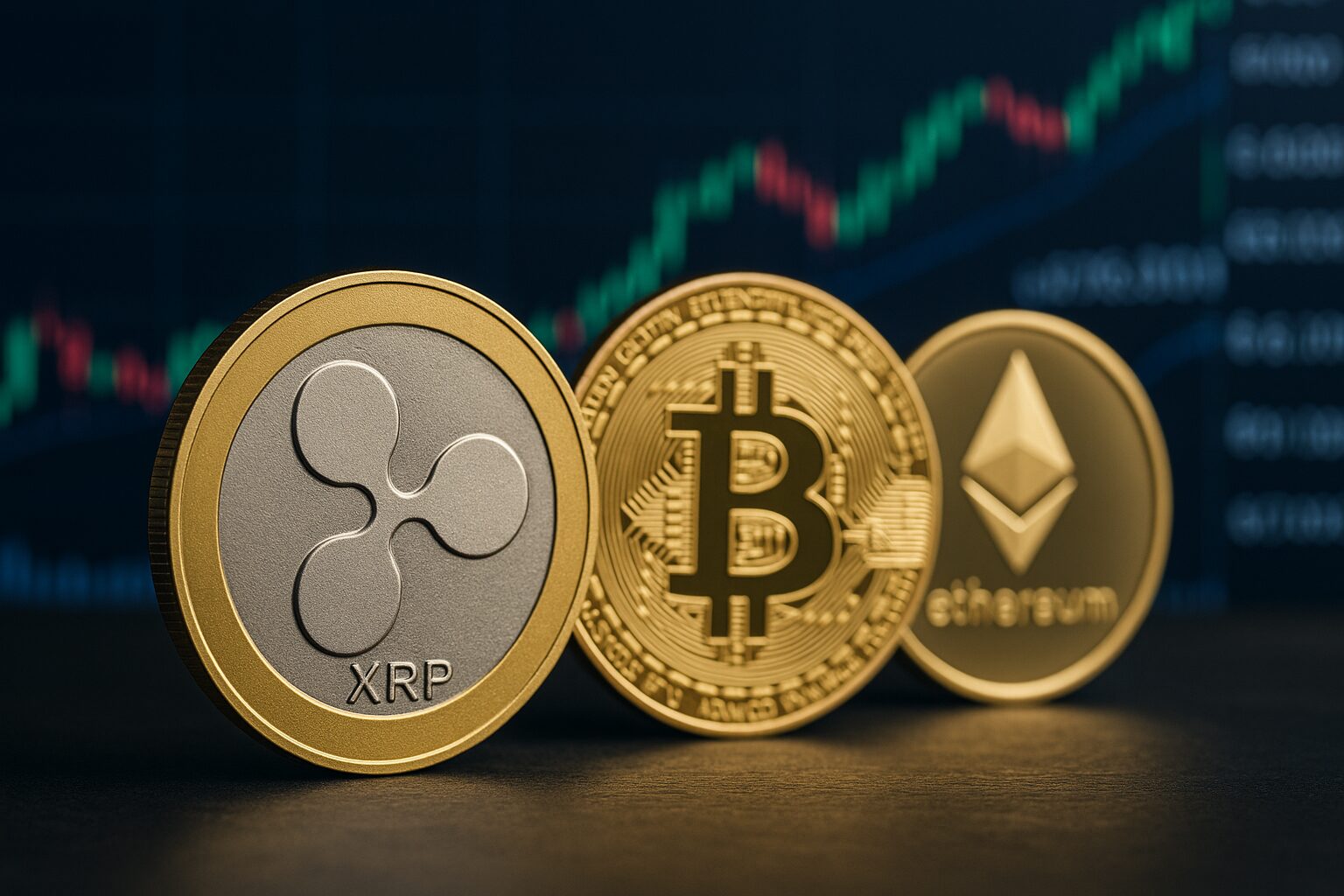 Mercado Cripto: XRP em alta forte, Bitcoin recupera a $67.000 e Ethereum alcança $2.000