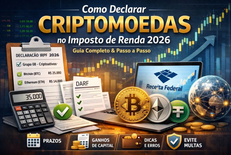 Como Declarar Criptomoedas no Imposto de Renda 2026 – Guia Definitivo (Passo a Passo)