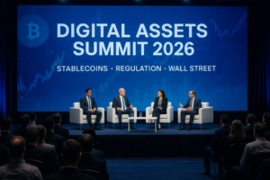 Cúpula de Ativos Digitais 2026: Stablecoins, regulação e Wall Street marcam o maior evento de ativos digitais dos EUA