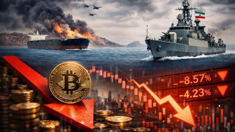 Irã volta a fechar o Estreito de Ormuz e tensão global derruba criptomoedas após breve alta