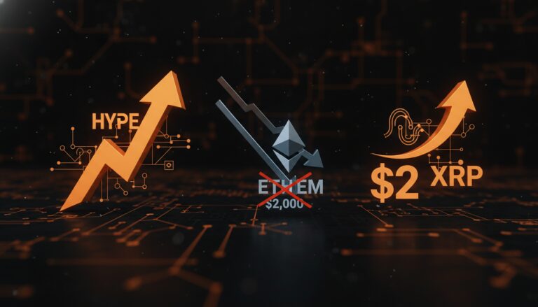 Hyperliquid (HYPE) Sobe 13%, Ethereum (ETH) Perde Risco de $2.000 e XRP Busca Retorno a $2: Análise do Mercado Cripto
