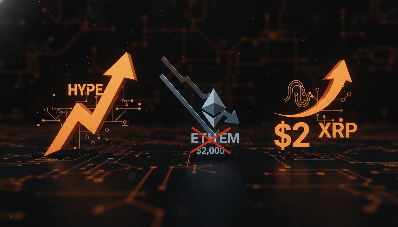 Hyperliquid (HYPE) Sobe 13%, Ethereum (ETH) Perde Risco de $2.000 e XRP Busca Retorno a $2: Análise do Mercado Cripto