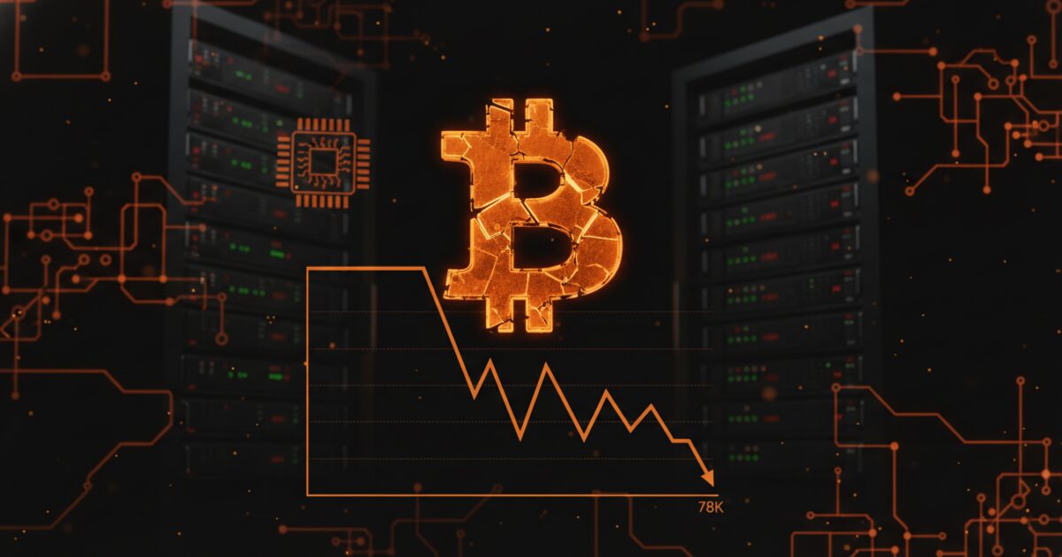 Preço do Bitcoin Não Retoma os $78.000 Enquanto Mercados Aguardam Resultados da Nvidia