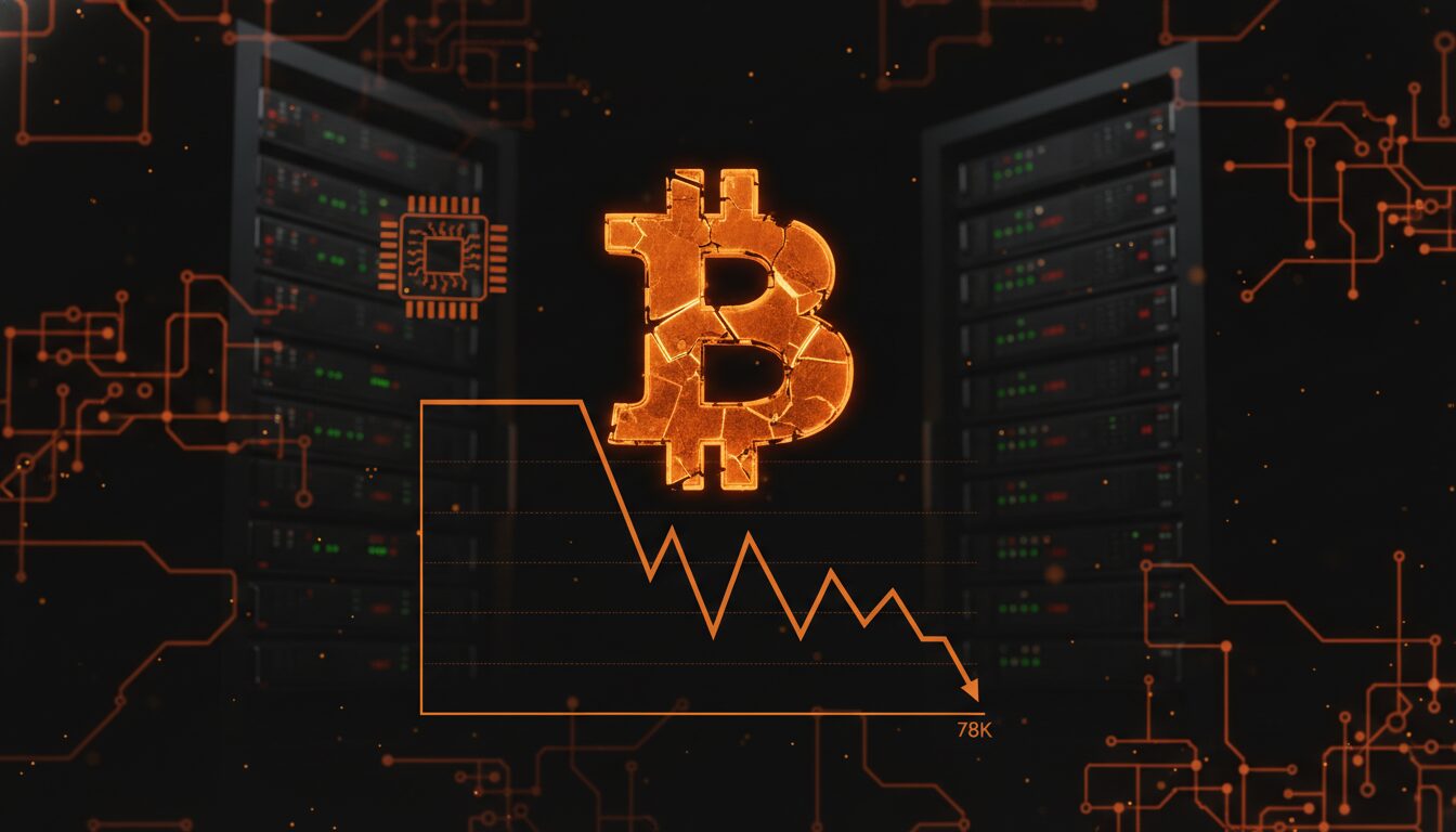 Preço do Bitcoin Não Retoma os $78.000 Enquanto Mercados Aguardam Resultados da Nvidia
