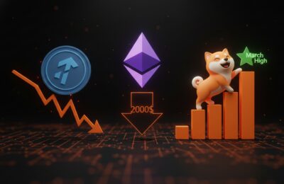 Toncoin em risco de perder ganhos; queda do Ethereum a $2.000 é possível e Shiba Inu atinge maior valorização desde março
