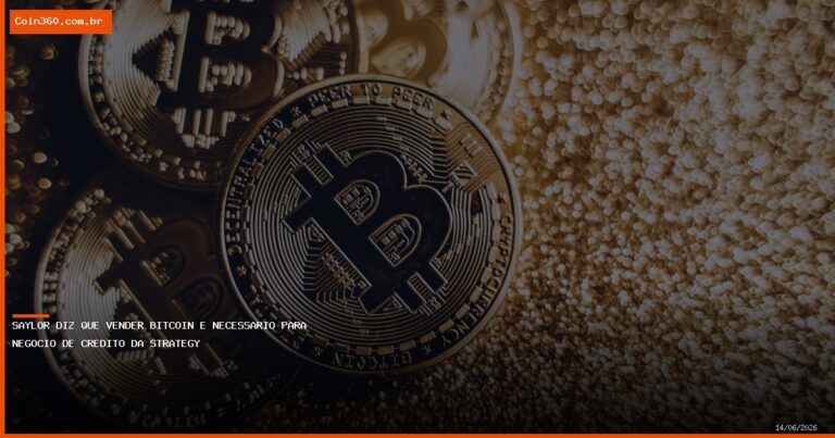 Saylor diz que vender Bitcoin é necessário para negócio de crédito da Strategy