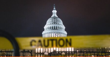 Capitólio dos Estados Unidos em Washington, sede do Congresso onde senadores discutem projetos sobre criptomoedas