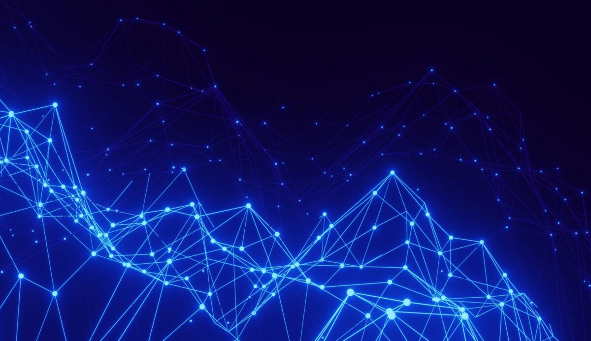 Infraestrutura blockchain representando diversas altcoins