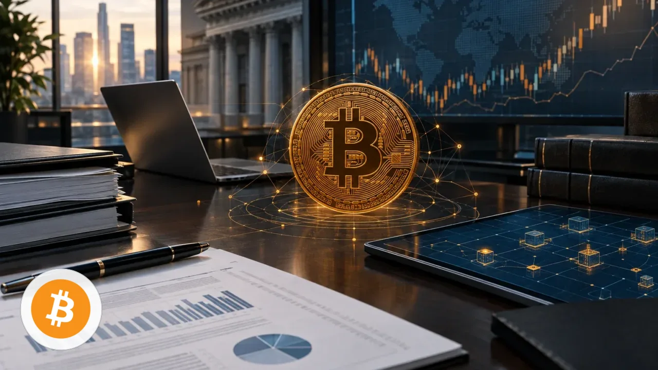 Demanda institucional e oferta programada — Bitcoin